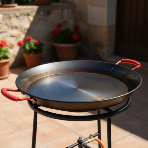 paella donde se hace el arroz
