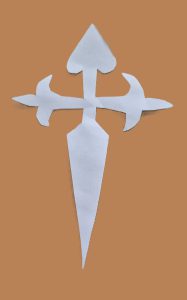 cruz de Santiago hecha manualmente